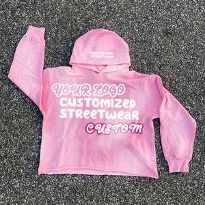 Venta al por mayor de calidad Puff de impresión de peso pesado de algodón con capucha de los hombres de gran tamaño de impresión personalizada de lujo pulóver de algodón sudaderas con capucha personalizadas - Product Image 2