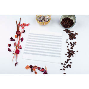 Tovaglioli Bianchi 48x48cm con Stampa Grigio Marino, Bambutex Naturale, 300 Pezzi, B2B - Product Image 2