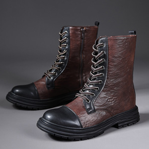 Chaussures de travail en cuir de vache durable avec doublure anti-odeur et absorption des chocs, chaussures décontractées pour hommes, chaussures de tous les jours - Product Image 2