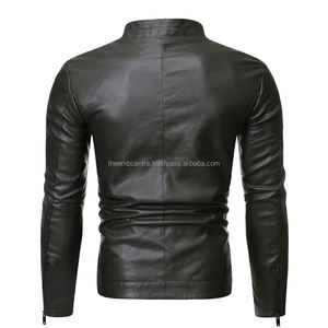 2024 ropa personalizada para hombres, ropa informal, recién llegado, chaqueta de cuero Pu de diseño de moda de alta calidad para hombres - Product Image 3