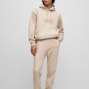 Factory-Made XS <b>Oversized</b> Embossed <b>Hoodie</b> for Men New Fashionable <b>Long</b> Sleeve Solid Clothing Comfortable Soft Winter Plain Dyed - Product Image 5