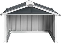 Abri de jardin métallique pour tondeuse robotisée d'extérieur avec toit, abri de stationnement anti-pluie 97X92X63cm