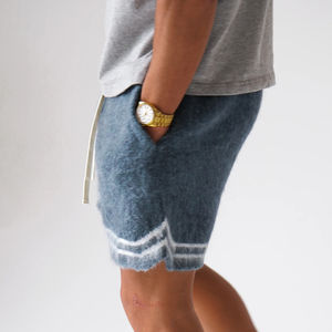 Fabricant OEM ODM de shorts en mohair pour hommes, tissu en laine douce de haute qualité, vêtements de mode pour l'exportation - Product Image 3