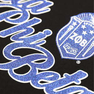 Zeta phi Beta เสื้อยืดคอกลมแขนแร็กแลนสีดำและสีฟ้าเสื้อผ้าลำลองผ้าฝ้ายนุ่มใส่สบาย - Product Image 6