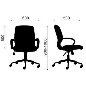 Adjustable Height Revolving Office Chair with Foam Cushioning & Headrest-for Home & Workshop - Product Image 5
