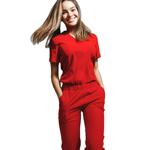 Ensembles de gommage femmes résistant aux rides Spandex / polyester infirmière gommages costume soins infirmiers médicaux gommages uniformes d'hôpital - Product Image 1