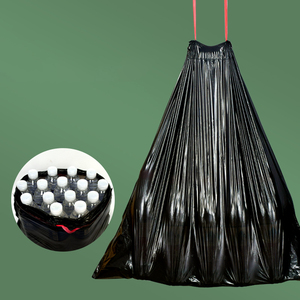 Tùy chỉnh bán buôn HDPE/LDPE PE <span class=keywords><strong>PO</strong></span> nhựa dây kéo Thùng rác Túi <span class=keywords><strong>gusset</strong></span> Thiết kế ống đồng in ấn cho sử dụng nhà sản xuất Trung Quốc - Product Image 3