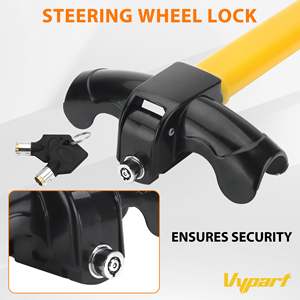 Vypart 1pc Anti-Theft <b>Car</b> Security Universal Steel Rotary <b>Steering</b> Wheel <b>Lock</b> Vehicle Safety Device - Product Image 4