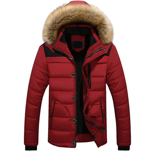 Parka de invierno cómoda para hombre con capucha Precio razonable Logotipo personalizado Servicio OEM Tela de lona - Product Image 5