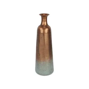 Antique Copper Finished Metal Flower Vases for Bedroom & Office Decor, High Quality Metal Flower Vases for Table Centerpiece, - Product Image 1