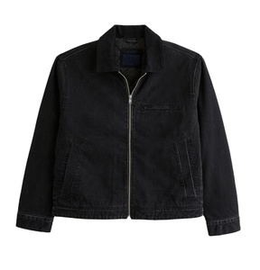 Vestes de travail vintage personnalisées en toile pour hommes, coupe ample avec fermeture éclair, idéales pour les travailleurs en hiver - Product Image 1