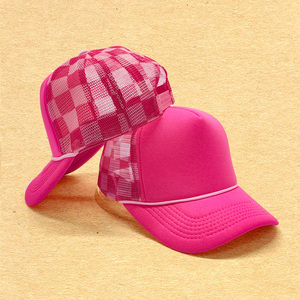 Promotional Structured Five Panel Blue Trucker <b>Hat</b> Blanks Custom Embroidered Polyester Breathable <b>Men</b> Caps and <b>Hats</b> - Product Image 6