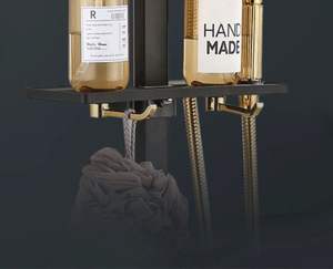 <span class=keywords><strong>Grifo</strong></span> mezclador <span class=keywords><strong>de</strong></span> Oro Negro Sistema <span class=keywords><strong>de</strong></span> <span class=keywords><strong>ducha</strong></span> <span class=keywords><strong>de</strong></span> baño frío y caliente <span class=keywords><strong>Grifo</strong></span> <span class=keywords><strong>de</strong></span> baño Juego <span class=keywords><strong>de</strong></span> <span class=keywords><strong>ducha</strong></span> termostática - Product Image 2