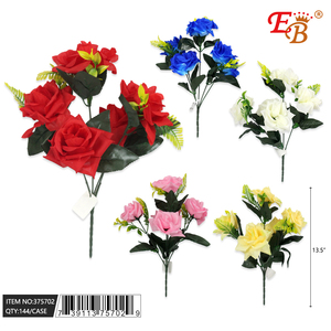 13.5สูง "คละสีลายดอกกุหลาบเล็กดอกไม้ประดิษฐ์144ชิ้น/กล่องสำหรับวันวาเลนไทน์วันขอบคุณพระเจ้าสำเร็จการศึกษา - Product Image 1