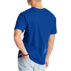 T-shirt d'été personnalisé à manches courtes avec logo personnalisé fabriqué en usine T-shirt en coton uni personnalisé pour hommes - Product Image 5