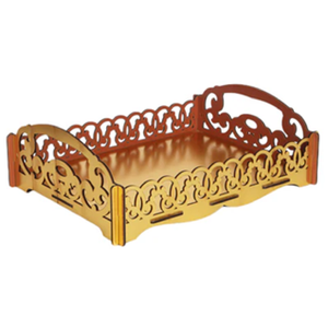 Cesta de regalo de metal inspirada en el diseñador creada para las necesidades de regalos lujosos y opulentos para devolución y regalos de boda a precio mayorista - Product Image 4