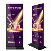 Afficheur numérique vertical à écran complet de 64, 69, 79 pouces, sur pied, pour la publicité, écran tactile LCD Android, kiosque d'affichage