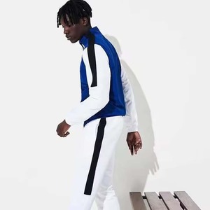 Conjunto de Jogger con logotipo personalizado de etiqueta privada, chándal para hombre, conjunto de chándal ajustado con cremallera, chándal de nailon de dos piezas para hombre - Product Image 2