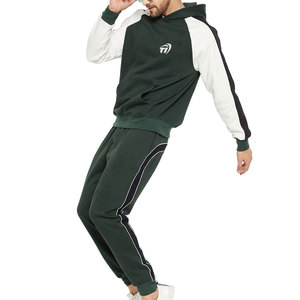 Survêtement sur mesure de haute qualité 100% coton pour hommes motif solide vêtements d'hiver séchage rapide respirant élégant couleurs personnalisées bas - Product Image 2