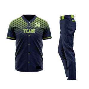 Conjunto de Uniforme de Béisbol Unisex, Camiseta y Pantalones Transpirables, Tallas Grandes, Estampados, para Práctica, Entrenamiento, Partidos de Equipo y Uso Deportivo - Product Image 2