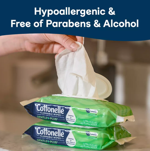 Lingettes jetables Cottonelle, sans danger pour les fosses septiques, papier toilette humide - Product Image 2