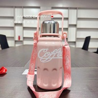 MM Tasse thermos à vide en acier inoxydable 316 de grande capacité poignée portable pour eau/coke pour la maison et l'extérieur