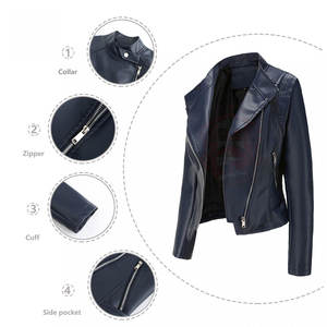 Chaquetas de cuero de moda para mujer de diseño personalizado de alta calidad a la venta chaqueta de cuero para mujer de bajo precio - Product Image 4