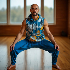 Hombres Fitness Impreso Sudadera con capucha Tops Hombres Culturismo Fitness Sublimación Sin mangas Hombres Top - Product Image 5