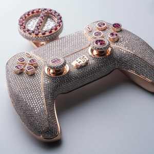 จี้รูปจอยเกมส์ประดับเพชรโมอิสซาไนต์ VVS เต็มตัว ทำด้วยมือจากเงินแท้ 925 พร้อมสร้อยคอ เครื่องประดับฮิปฮอปแบบสั่งทำ - Product Image 5