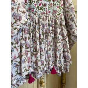 Top Floral Estilo Gitano para Verano, Transpirable - Product Image 2