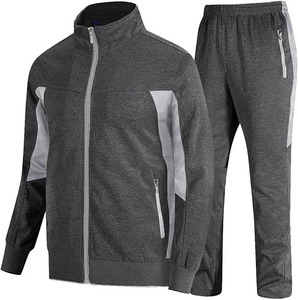 Conjunto Deportivo de Dos Piezas para Hombre, Invierno, 100% Algodón, Transpirable, con Estampado, Felpa Técnica, para Gimnasio y Fitness, con Logotipo Personalizado - Product Image 1