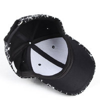 Casquette de baseball sportive formelle 5 panneaux de haute qualité 100 % coton avec broderie à la main et impression en relief, motif lettres ajustable, vente en gros