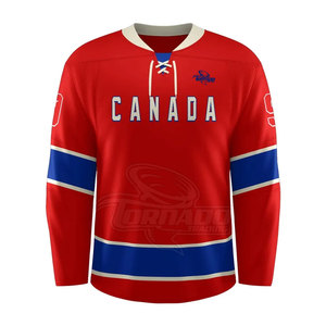 Dernier style de maillot de hockey sur glace personnalisé pour hommes, best-seller, 100% polyester respirant - Product Image 1