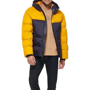 Chaquetas acolchadas para hombre, abrigo de invierno cálido ligero, repelente al agua cortavientos, chaqueta empacable acolchada aislada, servicio OEM - Product Image 3