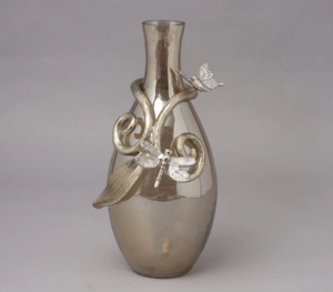 Vase décoratif de luxe en acier inoxydable/laiton doré, design moderne abstrait en spirale, écologique, de haute qualité, pour la maison, le bureau, l'hôtel - Product Image 4