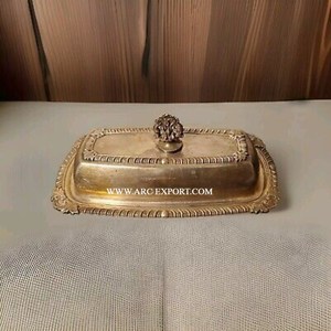 Plat à beurre décoratif de table au design unique Nouveau plat à beurre et assiette de cuisine et de maison faits à la main au prix de grossiste - Product Image 2