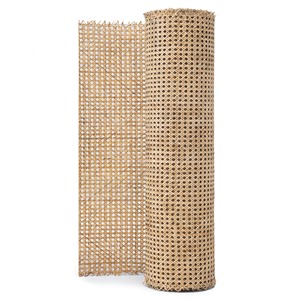 Cheap price natural <b>rattan</b> mesh <b>rolls</b> bulk quantity handweaving hexagon webbing <b>roll</b> produced by trusted factory - Product Image 2