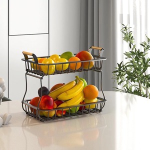Direct Factory Supply Modern Artisan <b>Metal</b> Fruit Holder <b>Storage</b> <b>Basket</b> Available in Bulk Quantity for Living Spaces - Product Image 1