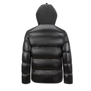 Chaqueta de Plumón Larga de Invierno para Hombre, Personalizada, con Capucha, Cortavientos, Impermeable, Transpirable, Rellena de Algodón, Estilo Urbano, Abrigada para Exteriores, de Nailon - Product Image 2