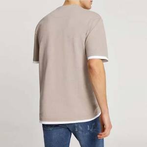 T-shirts décontractés en coton biologique pour hommes, design personnalisé, qualité supérieure, vente en gros, style hip-hop, été - Product Image 2