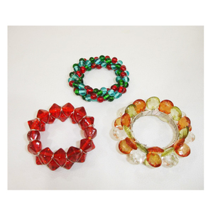 Rond de Serviette Fait à la Main Multi Couleur Fantaisie Cristal Perlé Offre Spéciale Pas Cher Rond de Serviette Cristal Perlé Tabetop Rond de Serviette pour la Fête - Product Image 1