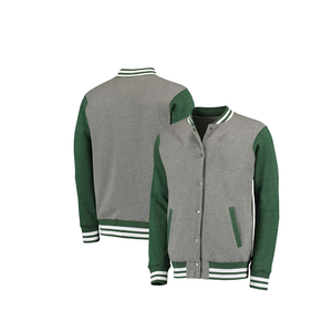 แจ็กเก็ตเลตเตอร์แมนของผู้ชายเสื้อมีคอตั้งโลโก้ด้านหน้าขายดี - Product Image 1
