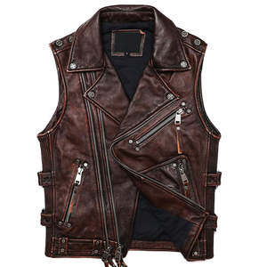 Blouson de moto en cuir coupe-vent à manches longues pour homme 2026 – Toutes saisons – Vente en gros et export - Product Image 1