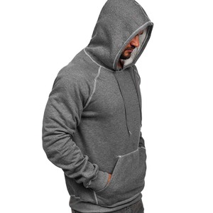 400G couture thermique en gros coton polaire pull à capuche poches kangourou - Product Image 4