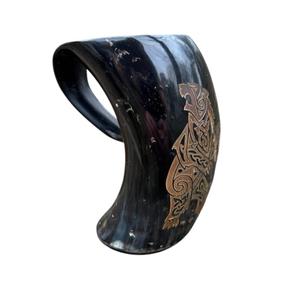 Boccale di corno artigianale a prezzi accessibili bicchieri rustici per la birra idromele feste in casa Bar e uso all'aperto IMPEX di migliore qualità per artigianato mondiale - Product Image 5