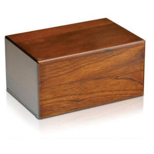 High-Quality Mahogany Timber Cremation Urn with Engraved Cross - Religious Adult <b>Memorial</b> Burial Casket <b>Wooden</b> Cremation Urns - Product Image 3
