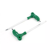 Kunci Allen Hex T-Handle Presisi Torsi Tinggi dengan Gagang Plastik, Ujung Bola Hex Datar 2.5mm 3mm 10mm, Premium Supply