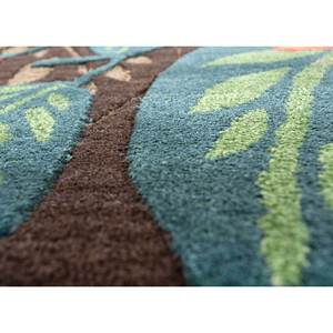 Hacienda Beige & <b>Brown</b> Handmade <b>Wool</b> & Viscose Rug Floral Large Area Rectangle for Home Hallway Tra-14734 Model Tra-14734 Model - Product Image 3