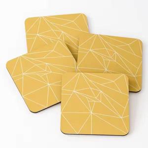 Posavasos de té cuadrados personalizados de nuevo diseño de resina y madera de diseño único, posavasos de gran calidad, alfombrillas y almohadillas aislantes de corcho - Product Image 6