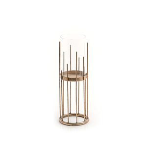 Candelabro Redondo Dorado Creativo, Uso en el Hogar, Hotel, Restaurante, Boda, Interior, Exterior, Alta Calidad, Gran Cantidad, Estilo Vintage - Product Image 1